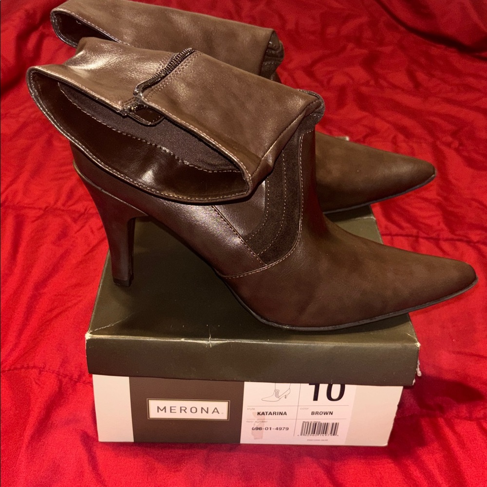 Merona Dark Brown Pointed Toe Heels